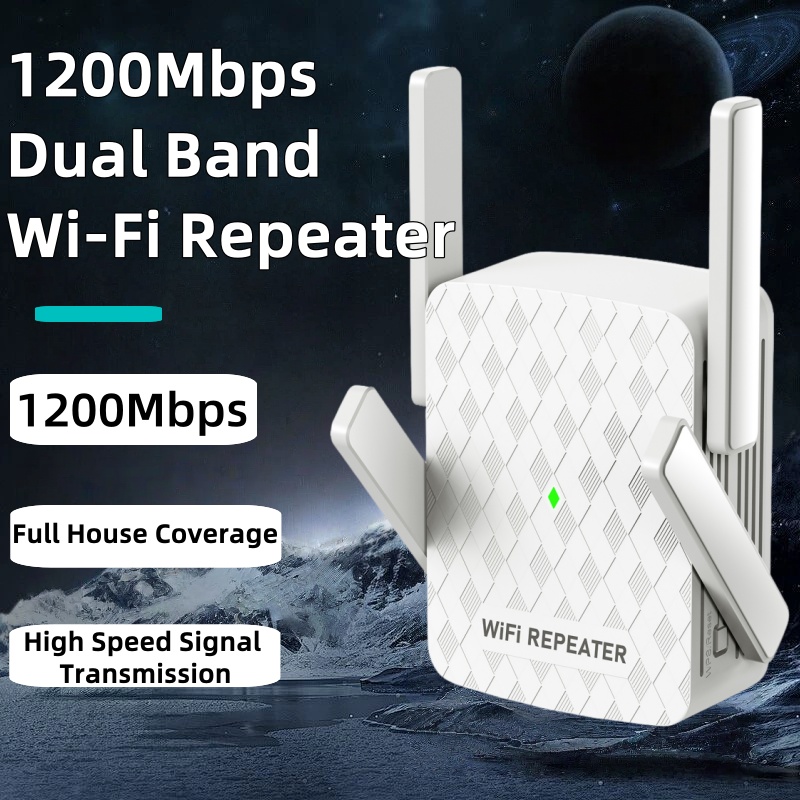 Wifi Range Extender - 1200Mbps Wireless Wifi Extender Wifi Repeater/Router