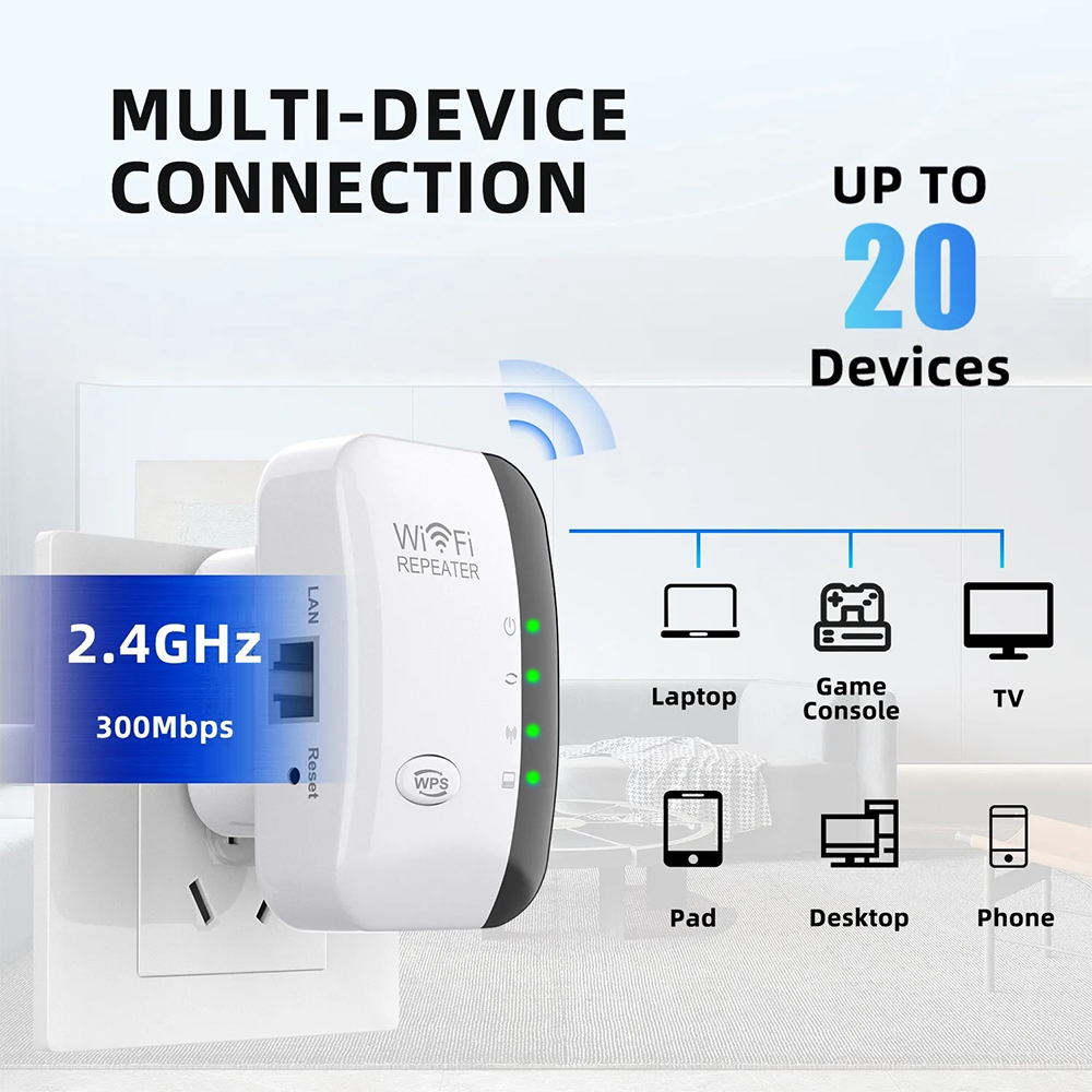 2.4G Wireless WiFi Booster 300 - Wifi Range Extender 评论和价格