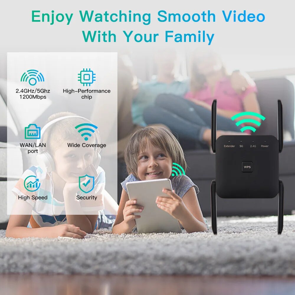 WiFi Repeater 1200Mbps 2.4GHz/ - Wifi Range Extender 评论和价格