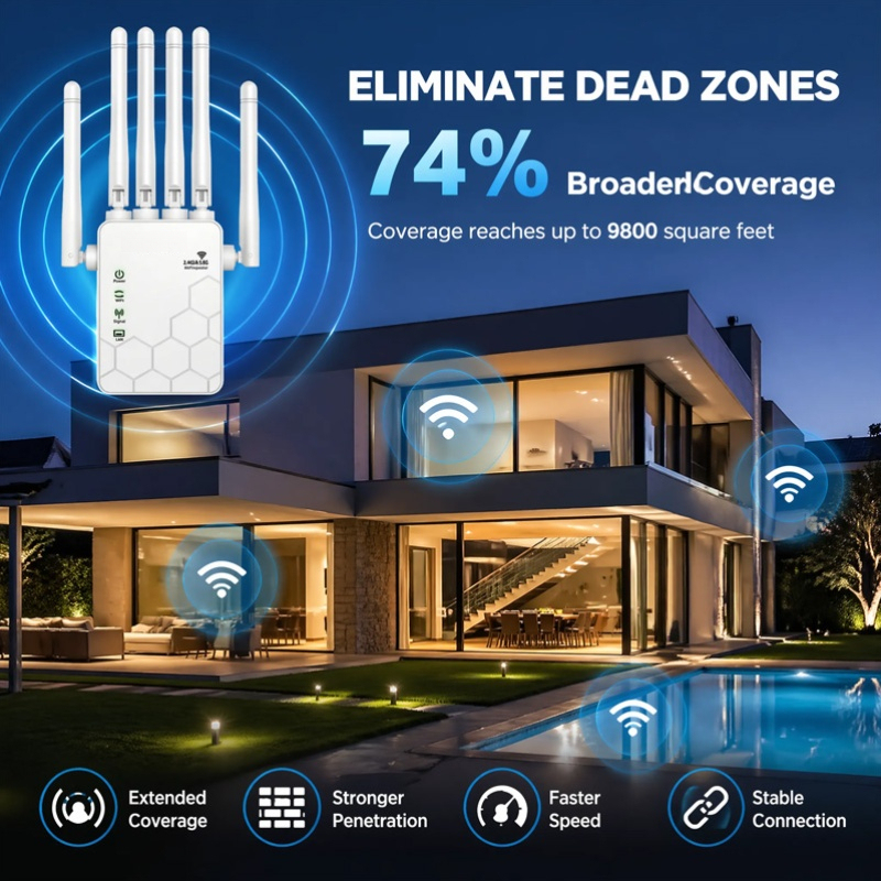 AX1800 WiFi 6 Extender Dual Ba - Wifi Range Extender 评论和价格