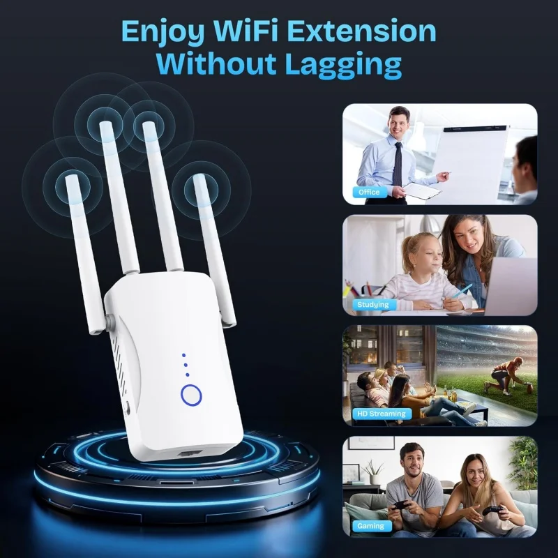 2.4G/5GHz Dual Band WiFi Repea - Wifi Range Extender 评论和价格