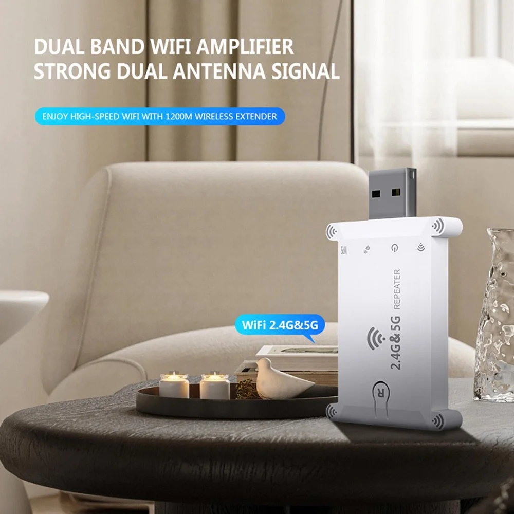WiFi FIY 2.4g/5g Usb Wifi Repe - Wifi Range Extender 评论和价格